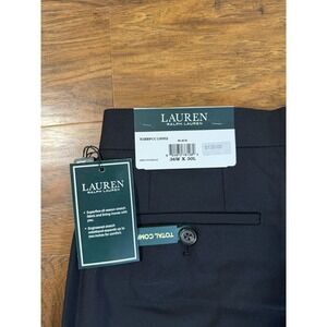 NEW Ralph Lauren 36x30 Black Men's Total Comfort 100% Wool Slacks Dress Pants